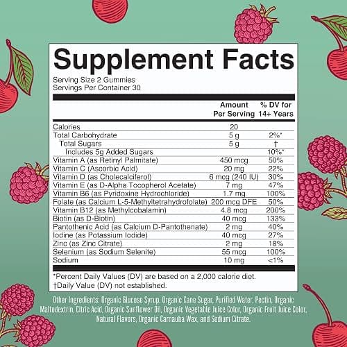 MaryRuth Organics Multivitamin for Women 14 | Women's Multivitamin Gummies for Immune Support| Skin Health | Sugar Free | Vegan | Non-GMO | 60 Count thumbnail 2