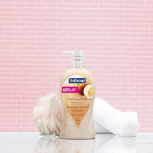 Softsoap Body Wash Pump, Coconut Butter Scrub, Exfoliating Body Wash, 32 Ounce (Pack of 1), WHITE (Package May Vary) - Coconut Scrub - 32 Fl Oz (Pack of 1) thumbnail 3