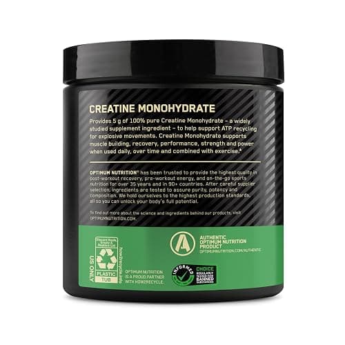 Optimum Nutrition Micronized Creatine Monohydrate Powder, Unflavored, 60 Servings, 300 Grams (Packaging May Vary) thumbnail 11