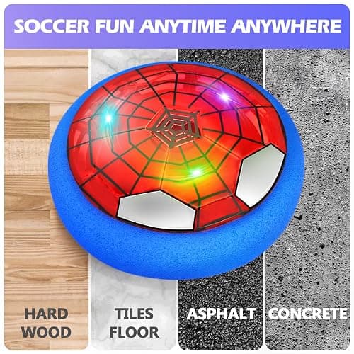Hover Soccer Ball, Air Floating Soccer with LED Lights & Foam Bumper, Indoor Soccer Toys for Kids Ages 5-12, Ideal Easter Birthday for 4 5 6 7 8 9 10 11 12 Year Old Boys Girls thumbnail 5
