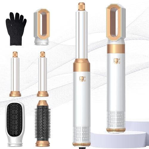 Air Styler 5 In 1 Magic Styler Avec 1000W Seche Cheveux, Brushing Brosse Soufflante, Auto Boucleur a Air, Brosse Soufflante Lissante, pour Sécher, Boucler, Lisser - Image 1