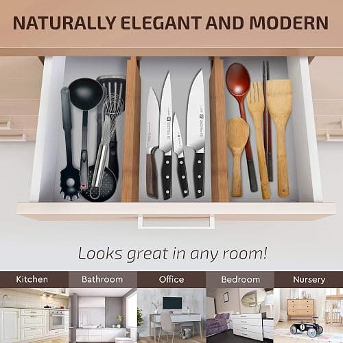 Bamboo Drawer Dividers thumbnail 3