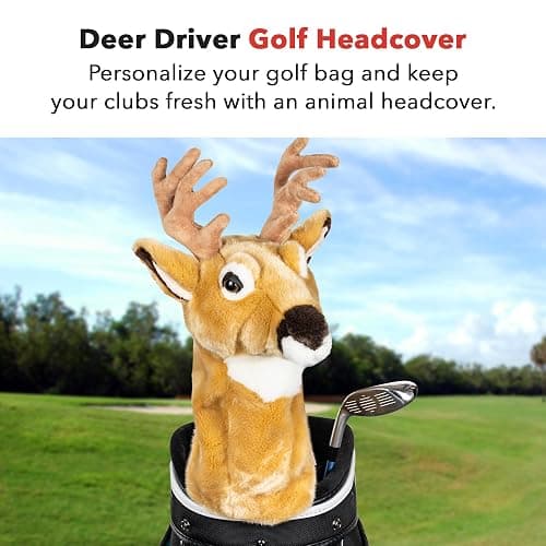 Daphne's Headcovers Deer Driver Headcover Premium Driver Headcovers Funny Golf Club Covers Stylish Protection for Your Clubs Men's Golf Gear Driver Headcover for Men and Women thumbnail 2