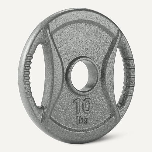 Amazon Basics 2-Inch Olympic Grip Weight Plates, Cast Iron, for Powerlifting, CrossFit & Strength Training thumbnail 4