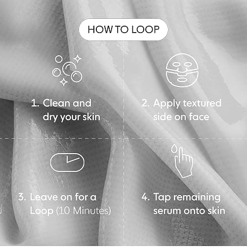 LOOPS DREAM SLEEP - Nighttime Slugging Hydrogel Facial Mask w/Natural Oils, Vitamins, Antioxidants, & Fatty Acids - Restored Skin, Toned, Plump, Hydrated - Gifts for Women, Stocking Stuffer - 5 pc thumbnail 5