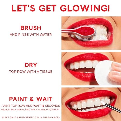 Colgate Optic White Overnight Teeth Whitening Pen, Hydrogen Peroxide Teeth Whitening Pen, Visibly Whiter Teeth in Just 1 Week When Used as Directed, 21 Whitening Treatments, 0.08 fl oz thumbnail 8