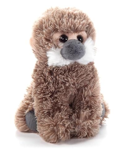 The Petting Zoo Squirrel Monkey Stuffed Animal Plushie, Gifts for Kids, Wild Onez Babiez Wildlife Animals, Monkey Plush Toy 6 inches - Image 1