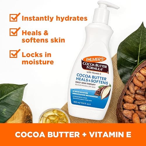 Palmer's Cocoa Butter Formula Daily Skin Therapy Cocoa Butter Body Lotion for Dry Skin, Hand & Body Moisturizer, Pump Bottle, 13.5 Oz (Pack of 1) thumbnail 2