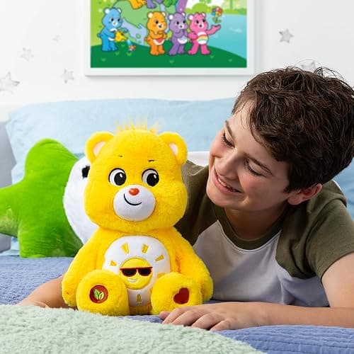 New 2020 Care Bears - Cuddly 14" Stuffed Animal - Funshine Bear - Soft & Huggable! thumbnail 5