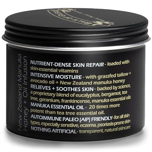 BALM OF GILEAD Manuka Honey Cream - Moisturizer for Sensitive Skin, Eczema, Psoriasis & Dermatitis - Manuka Honey Ointment, Grassfed Tallow thumbnail 2