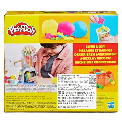 Play Doh Swirlin' Smoothies Toy Blender Playset, Play Kitchen Appliances, Kids Arts and Crafts Toys for 3 Year Old Girls and Boys and Up thumbnail 15