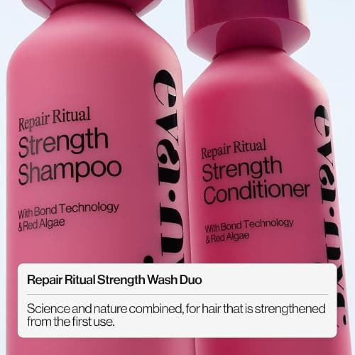 Eva NYC Ritual Repair Shampoo and Conditioner Set - Protect and Strengthen Dry, Damaged Hair with Bond Technology + Red Algae - Reduce Breakage - Orange Zest + Sage Scent - 10 fl oz (Pack of 2) thumbnail 2