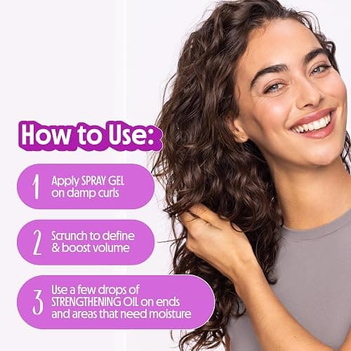 Not Your Mother's Curl Talk Curl Defining Spray Gel and Strengthening Hair Oil (2-Pack) - Styling Products for All Curl Types thumbnail 8