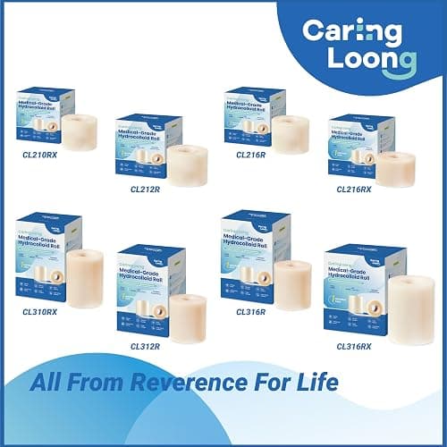 Medical Grade Hydrocolloid Roll for Wound Care - Highly Absorbent for Wound Care, Burn, Blister, Acne, Extra Large Patch with Self-Adhesive, Sterile & Waterproof (2in×12ft （11.8mil/0.3mm Thickness）) thumbnail 8