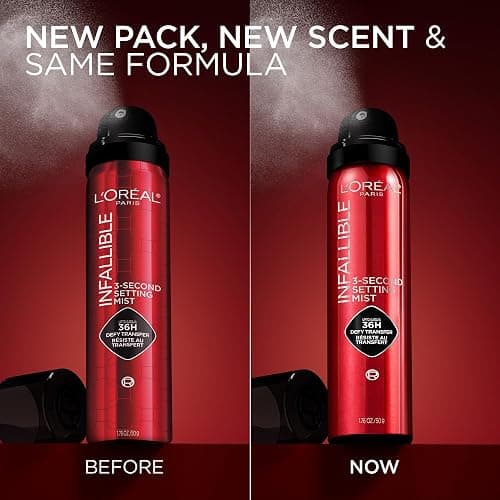 L’Oréal Paris Infallible 3-Second Makeup Setting Spray, Makeup, Microfine Mist for up to 36H Wear, Lightweight, Transfer Proof, Waterproof, Dries in 3 seconds, 75ml thumbnail 6