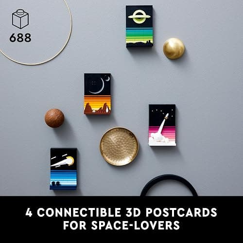 LEGO Ideas Tales of The Space Age Building Sets of Comets, Black Hole, & More for Adults 18+ - Space Themed DIY Crafts Kit for Display - Astronomy Gifts Idea - 21340 thumbnail 2