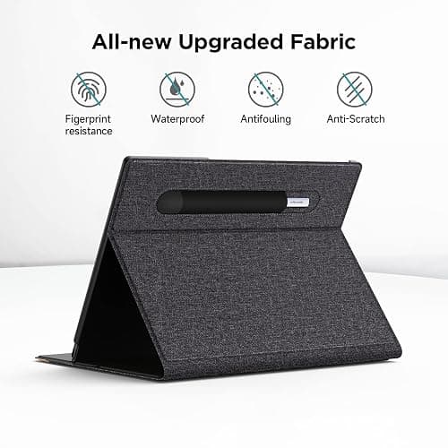 Ayotu Case for Remarkable 2 Paper Tablet 10.3" 2020 Released, Fabric Folio Cover with Pen Pocket, Stable Stand Design, Black & Light Cork (Exclusive Templates Provided) thumbnail 4