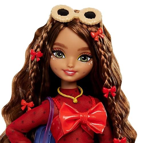 Barbie Dream Besties Playset, Teresa Posable Fashion Doll with Brown Hair & Hairstyling Clips, 10 Video Game-Themed Accessories thumbnail 4
