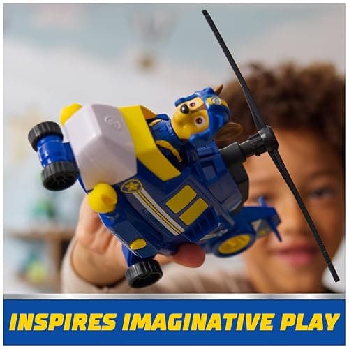 PAW Patrol: Air Rescue Chase Action Figure & Hero Helicopter Toy with Projectile Launcher & 2 Projectiles, Kids Toys for Boys & Girls Ages 3+ thumbnail 4