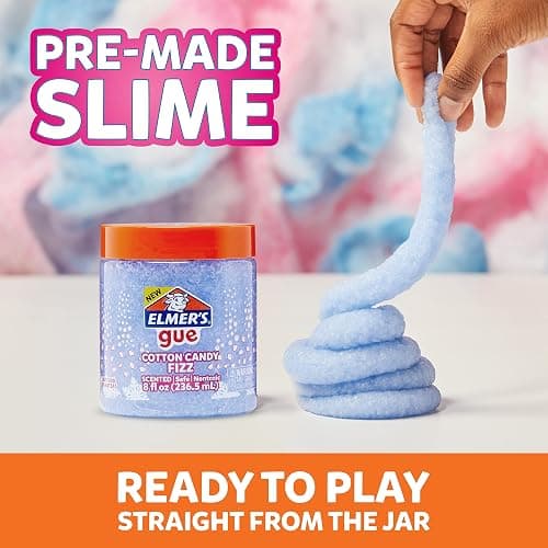 Elmer's Gue Premade Slime, Variety Pack, Includes Clear Slime, Glow in the Dark Slime, Crunchy Slime, 4 Count - Assorted thumbnail 6