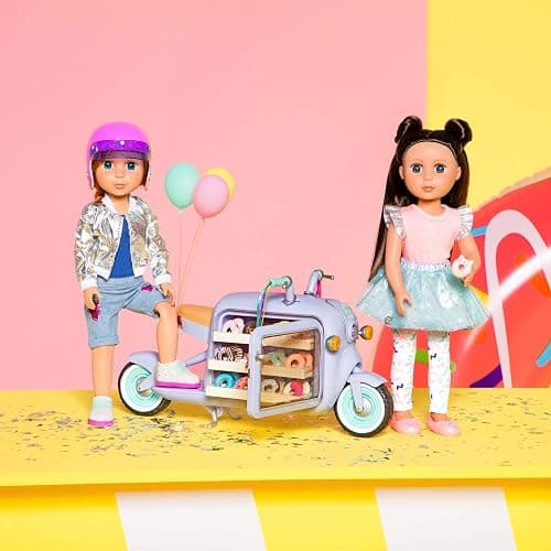 Glitter Girls – 14-Inch Fashion Doll – Brown Hair & Purple – Blue Eyes – Poseable Arms & Legs – Ruffle Outfit & Hair Bow – 3+ Years– Candice thumbnail 5
