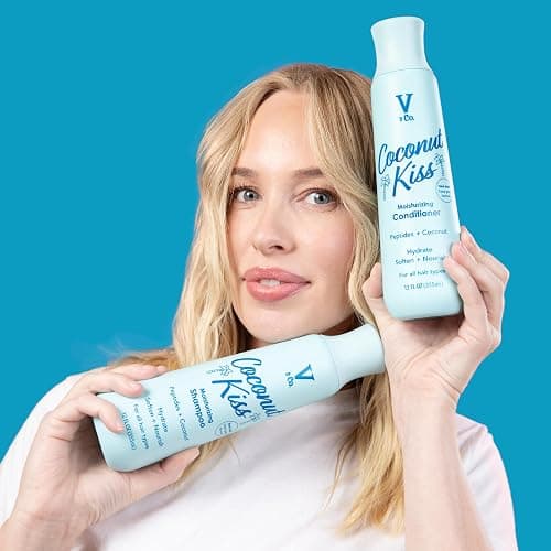 V&Co. Moisturizing Conditioner 12 Oz. - Sulfate Free, Color Safe, and Gentle Formula with Peptide Technology Boosting Hydration for Dry, and Color Treated Hair thumbnail 8
