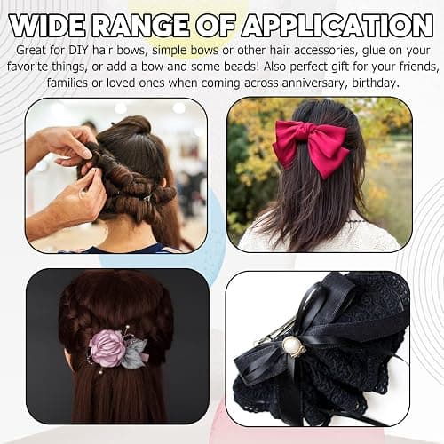 Wokape 100Pcs 2.36" French Barrette Hair Clips, Metal Hair Clips for DIY Bow Streamer Craft Clip thumbnail 7