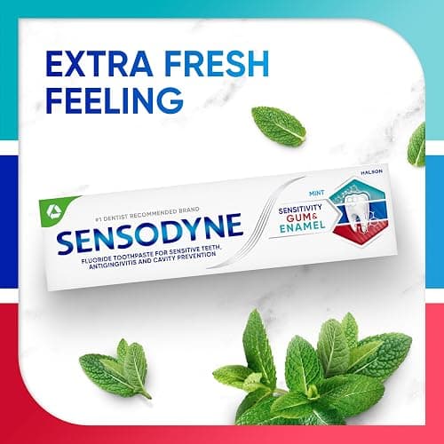 Sensodyne Toothpaste Sensitivity Gum and Enamel, Triple Protection, Refreshing Fluoride Toothpaste, Mint Flavor - 3.4 Ounces x 3 thumbnail 10