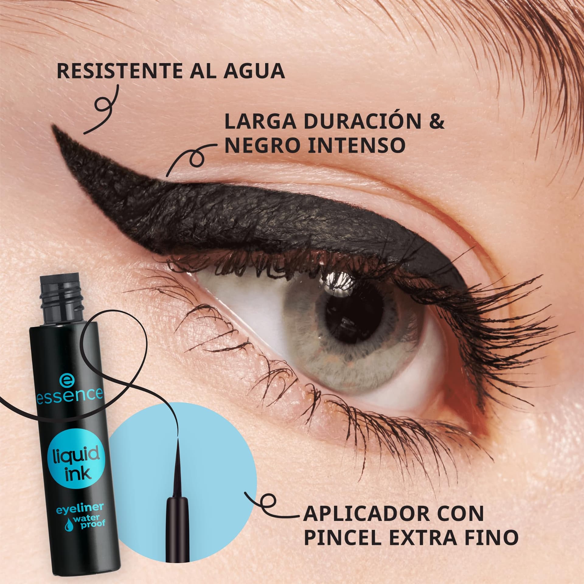 essence - Pack 2 en 1: Paleta de Sombras de Ojos The Brown Edition 10 g + Eyeliner Líquido Waterproof Liquid Ink 3 ml, Maquillaje de Ojos Intenso y de Larga Duración thumbnail 6