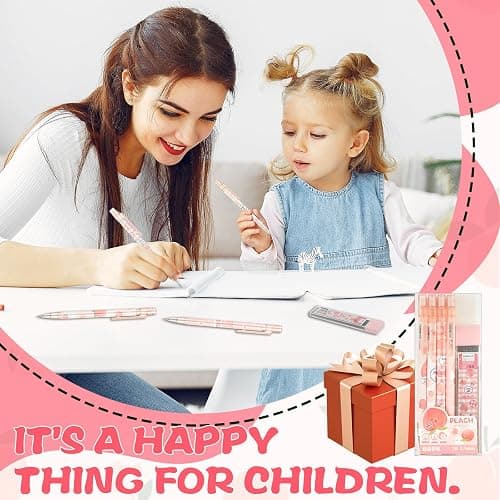 Mabor 4 Pcs Cute Mechanical Pencil Set Including 0.5mm Pastel Mechanical Pencils with 1 Tubes Refills Stationary Cute School Office Supplies for Writing Drawing Sketching thumbnail 6