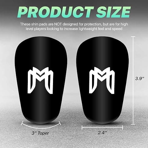 MediCaptain MiniGuards - Mini Shin Guards for Soccer Players - Tiny Shin Pads for Men, Women, Teens - Miniature Shin Guards 3.9 x 2.4 inch - Perfect for High Level Soccer Athletes thumbnail 2