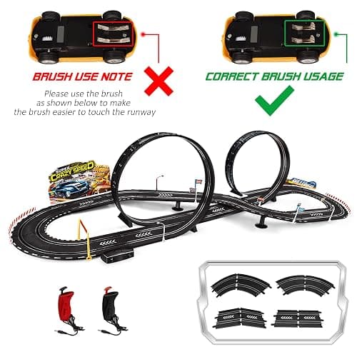 Kids Toy-Electric Powered Slot Car Race Track Set Boys Toys for 6 7 8-12 Years Old Boy Girl Best Gifts thumbnail 5