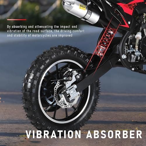 NEREIDS NET 50cc 2-Stroke Pro-Level Kids Dirt Bike | 330LBS Heavy Duty Gas Motorcycle w/Hydraulic Disc Brakes & Suspension | 25MPH Off-Road Beast | CPC Motocross Bike with 3X Durable Alloy Frame thumbnail 2