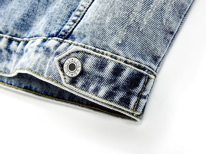 Kedera Womens Denim Jackets Distressed Ripped Long Sleeve Jean Jacket Coats thumbnail 7