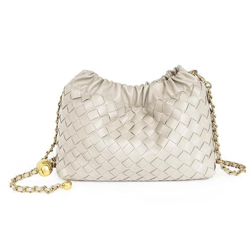 Joryin Woven Women's Crossbody Bag & Evening Purse, Trendy Dumpling Clutch & Hobo Cloud Shoulder Bag Trendy Dumpling Clutch - Image 1