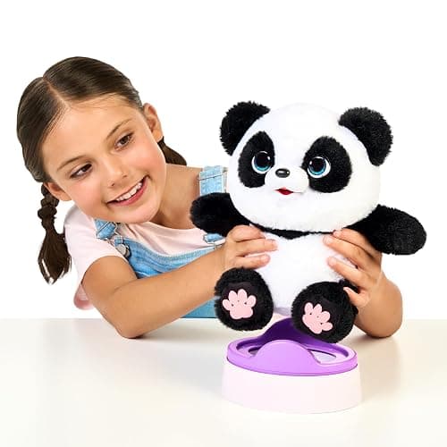 Little Live Pets My Baby Talking Panda ChuChu, Cuddly Panda Toy Plush with 50+ Sounds, Potty Dance, Kick, Feed, Kids Interactive Animal Toys Ages 4+ thumbnail 5