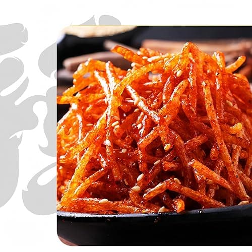 Spicy Strip Small Gluten Latiao - Chinese Special Classic Handmade Gluten Latiao Snack Food Delicious Snacking for Holiday gift Fragrant Spicy Flavour, 4 combinations Packed(4 Bags) thumbnail 5
