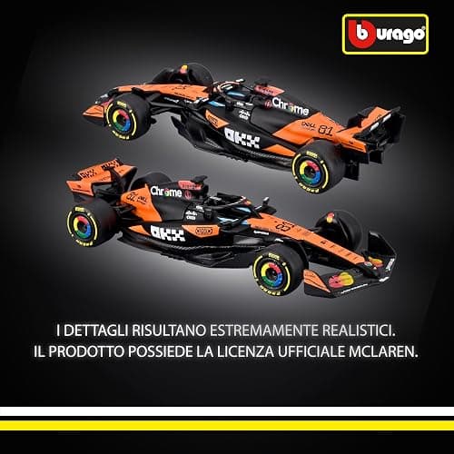 Bburago - F1 McLaren F1 MCL39 2025#81 Oscar Piastri, Auto Diecast in Scala 1:64, Replica Dettagliata Monoposto Formula 1, Colori Ufficiali McLaren, Blister da Collezione, Età Consigliata 14+ Anni thumbnail 5