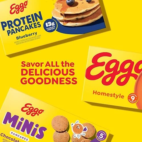 Eggo Minis Buttermilk Pancakes, Breakfast Food, Frozen Breakfast, 40 Mini Pancakes (Frozen) thumbnail 8