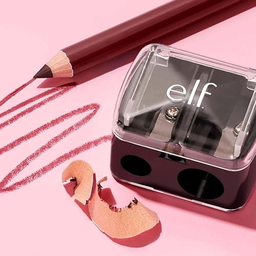e.l.f., Dual-Pencil Sharpener, Convenient, Essential Tool, Sharpens, Easy To Clean, Travel-Friendly, Compact, Includes Bonus Small Sharpener thumbnail 2
