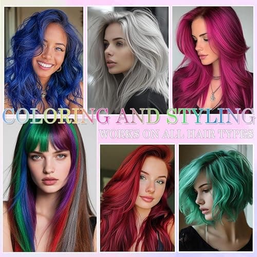 Red Hair Spray,Red Temporary Hair Color Spray for Kids Women Men,One-Day Temporary Hair Dye,Washable Hair Color Wax Natural Hair Strong Style Gel for World Cup 2026,Fans Party,Halloween,Cosplay thumbnail 6