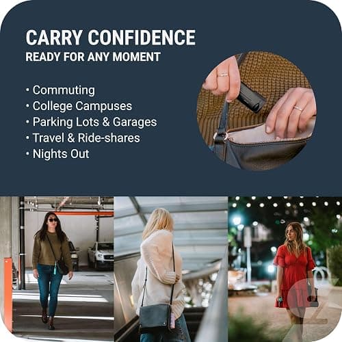 SABRE Pepper Spray with Fast Flip Top Safety & Snap‑Clip Keychain for Self Defense - Maximum Police Strength OC with UV Marking Dye, Finger Grip, 10‑Sec. Spray, 14-ft Range, Made in USA, 0.54 fl oz thumbnail 5