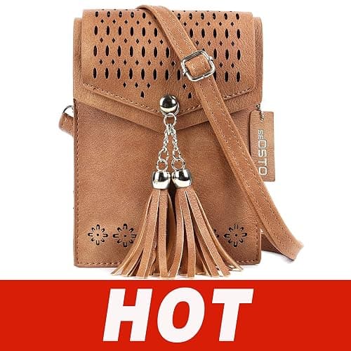 seOSTO Womens Small Crossbody Bag For Woman, Tassel Wallet Purse，Gifts For Teenage Girls thumbnail 8