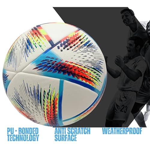 GX TOUR+ Thermo Bonded Polyurethane Soccer Ball Size 5 – Professional Grade PU Material, USA Quality Outdoor Sports, Premium Size 5 Soccer Ball for Training & Competitive Matches thumbnail 2