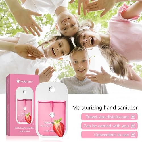GKOKG Hand Sanitizer Spray, Portable Power Mist Hydrating Hand Sanitizers Spray Travel Size, Pocket Hand Sanitizer Multi-Flavor Cleanses Your Hands thumbnail 6