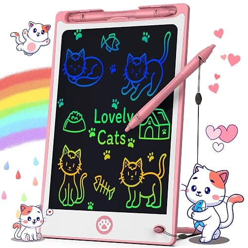 Hockvill LCD Writing Tablet for Kids 8.8 Inch, Toys for Girls Boys Drawing Pad for 3 4 5 6 7 Year Old Kids Toys, Children’s Day Gift Toddler Doodle Board Travel Essentials, Birthday Gift for Children - Image 1