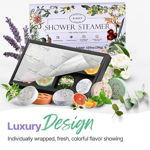 Shower Steamers Aromatherapy Blriet, Stocking Stuffers for Women, Teen Girls, Wife and Her, Christmas Gifts for Women and Mum, White Elephant Gifts for Adults, Birthday, Spa - 8 Pack thumbnail 3
