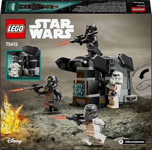 LEGO Star Wars 75412 Ahsoka Pack de Combat Death Troopers Contre Night Troopers - Jeu de Construction avec Transporteur & 4 Minifigurines avec Blasters - Cadeau Collector pour Garçon dès 6 Ans & Fans thumbnail 11