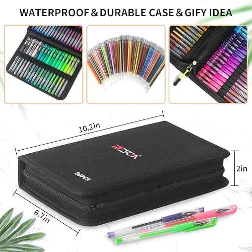 120 Pack Glitter Gel Pens Set, ZSCM 60 Colors Glitter Pens With 60 Refills, Colored Gel Pen For Adults Coloring Books Drawing Journaling Scrapbook thumbnail 3