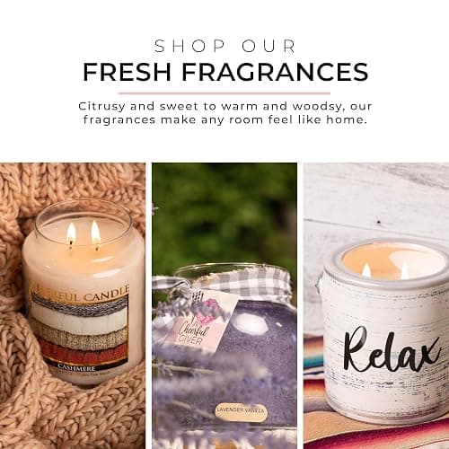 A Cheerful Giver — Lilacs In Bloom - 34oz Papa Scented Candle Jar with Lid - Keepers of the Light - 155 Hours of Burn Time, Gift Candle, Violet thumbnail 5